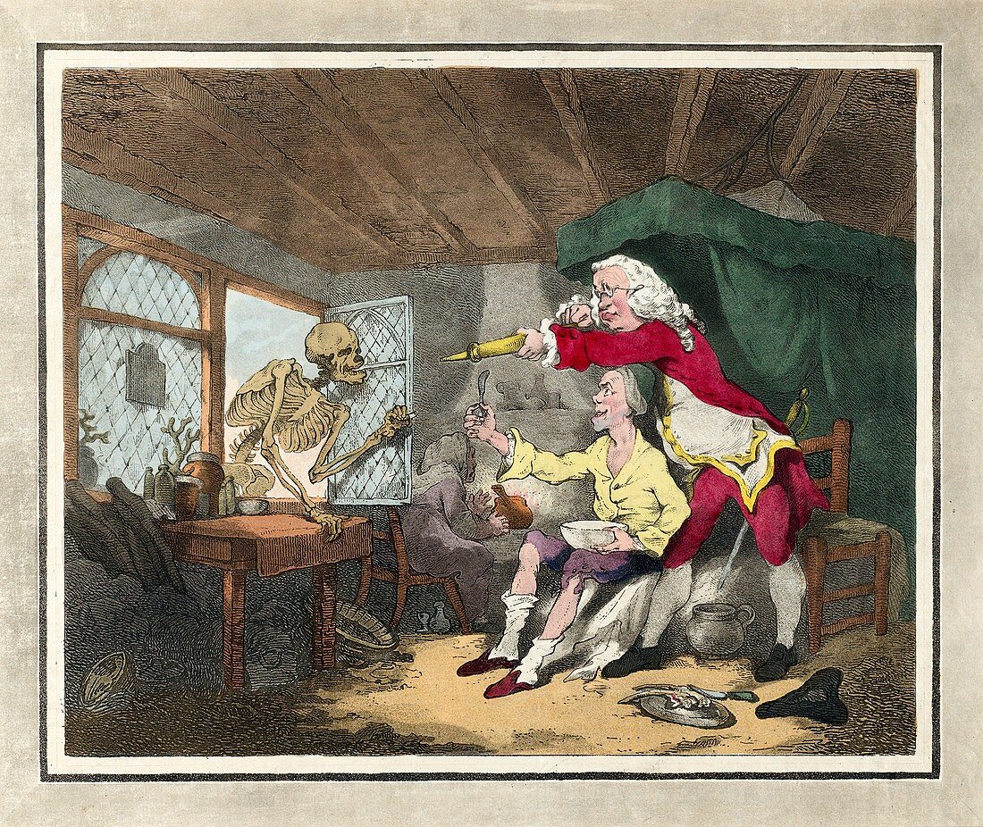 Doctor Dismissing Death, 18th century