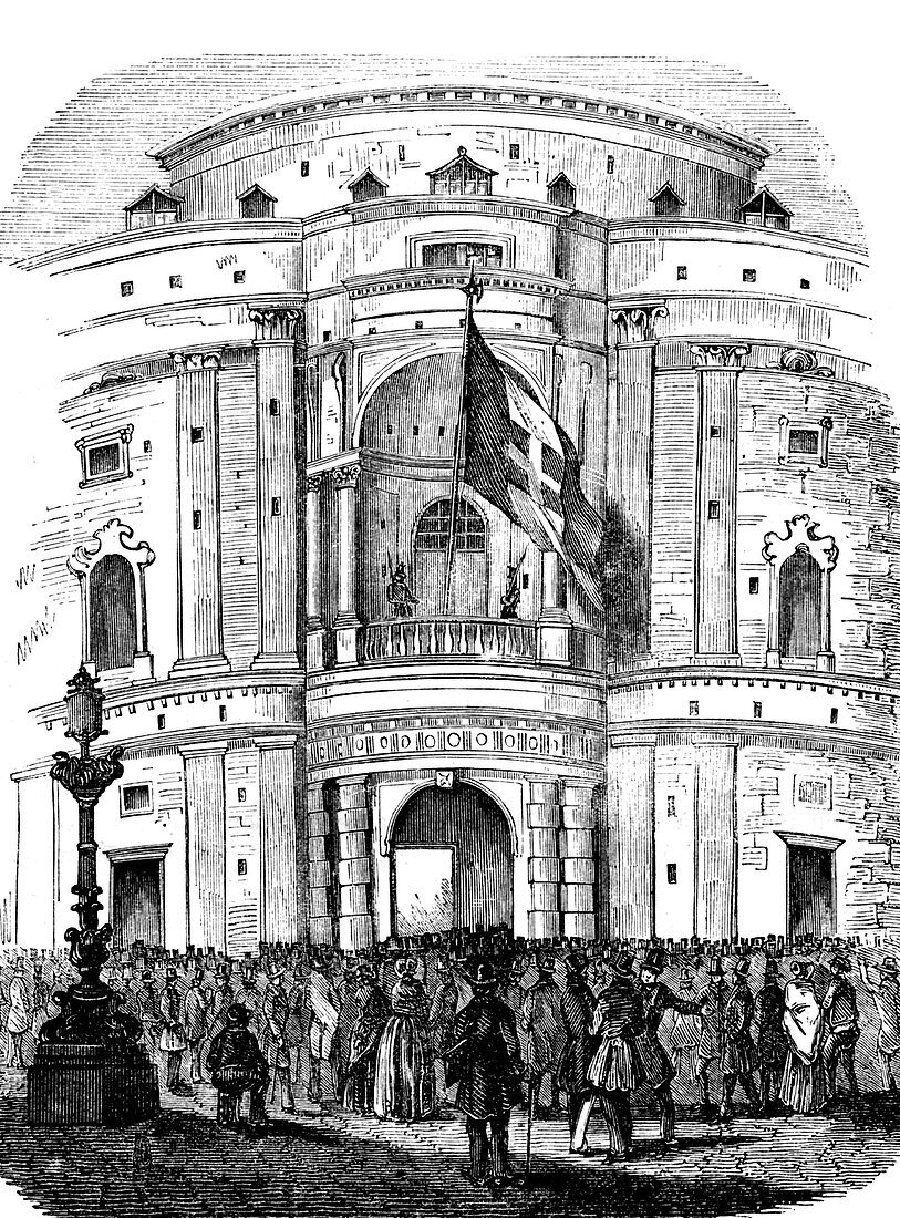 Turin parliament during Italian Revolution of 1848
