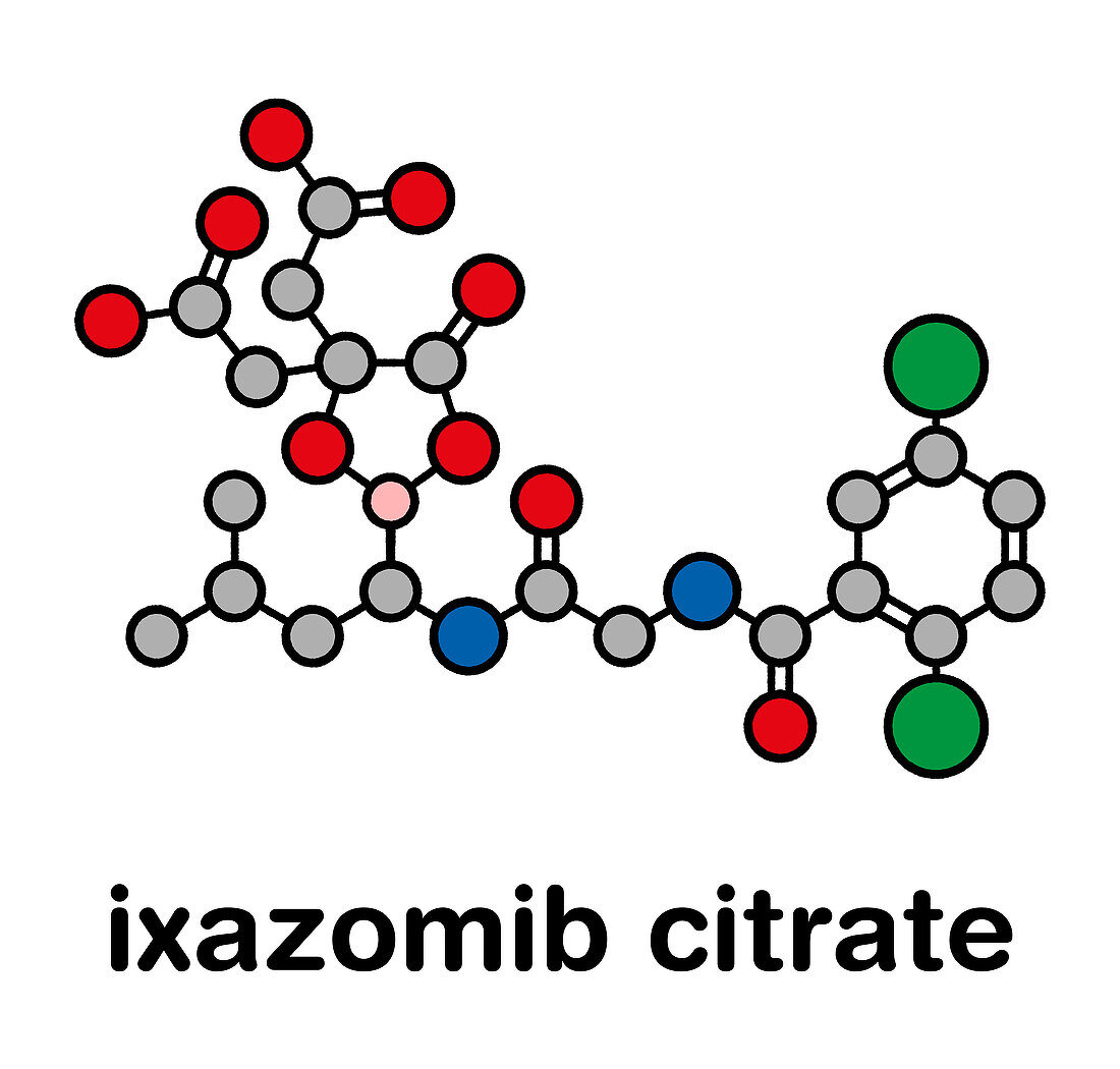 Ixazomib citrate multiple myeloma drug molecule