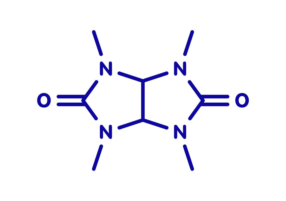 Mebicar anxiolytic drug molecule, illustration