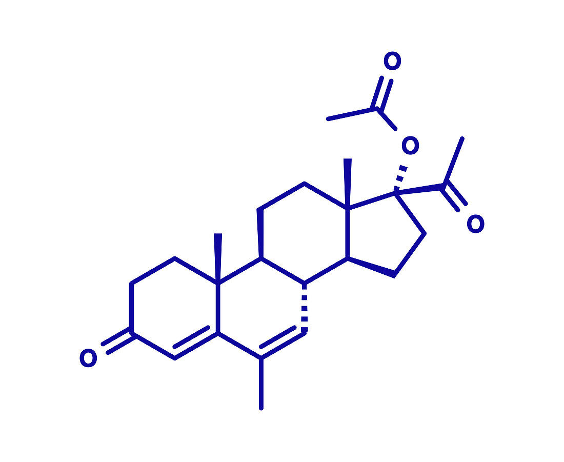 Megestrol acetate appetite stimulant drug molecule