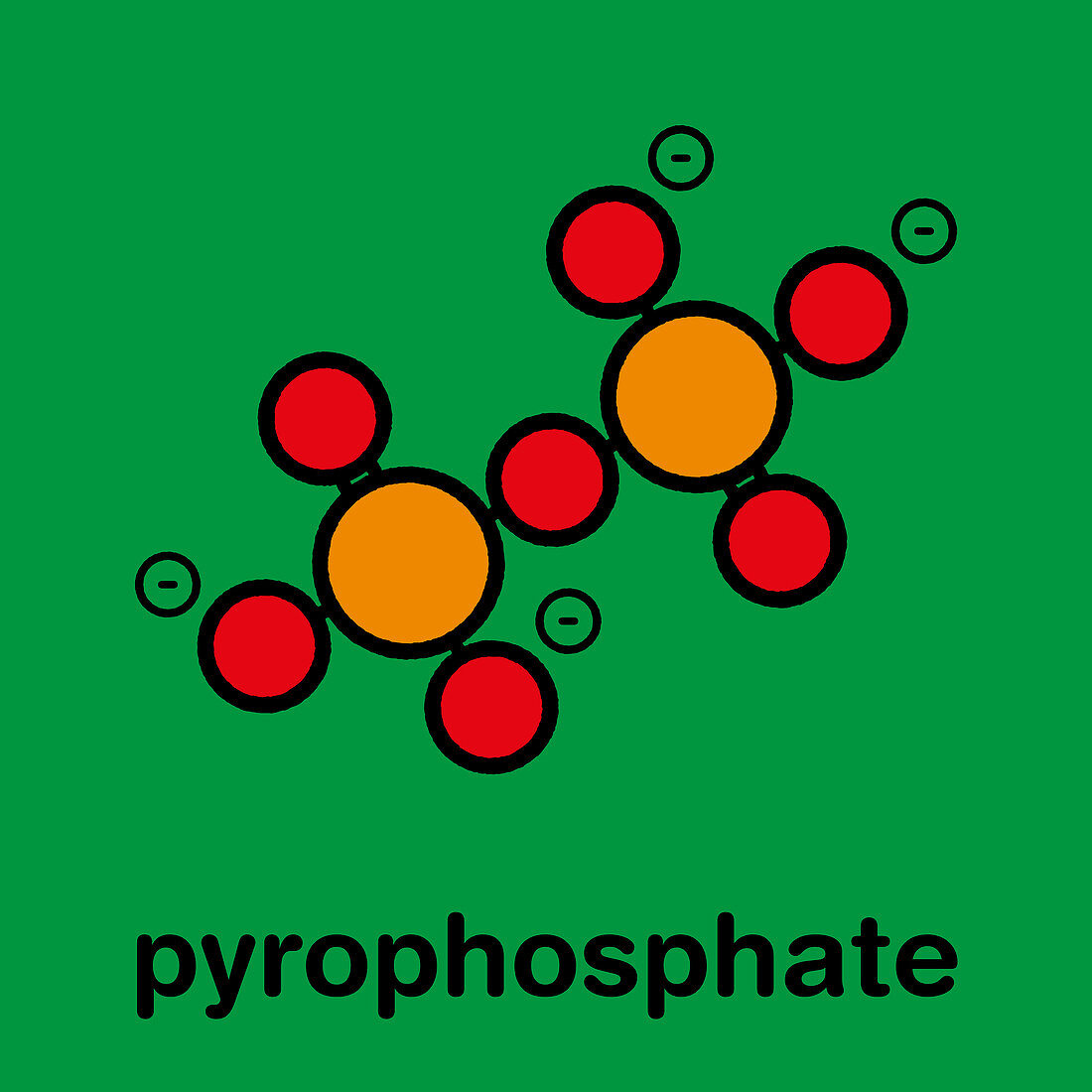 Pyrophosphate anion, illustration