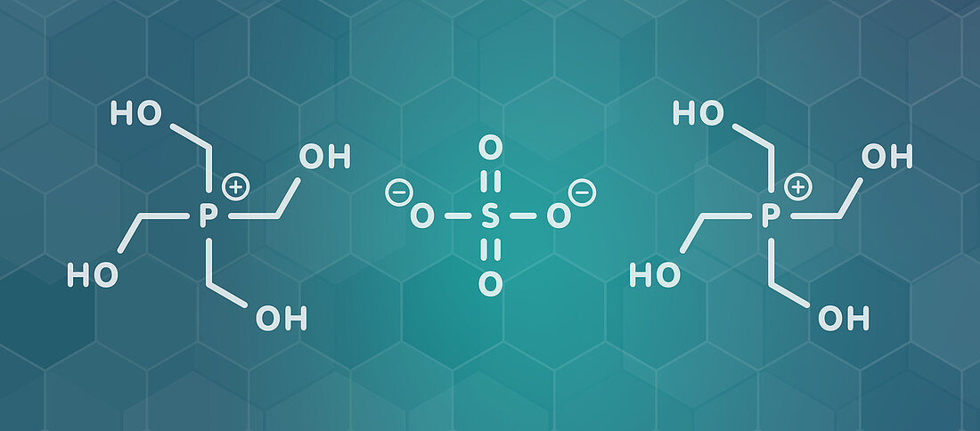 THPS biocide molecule, illustration