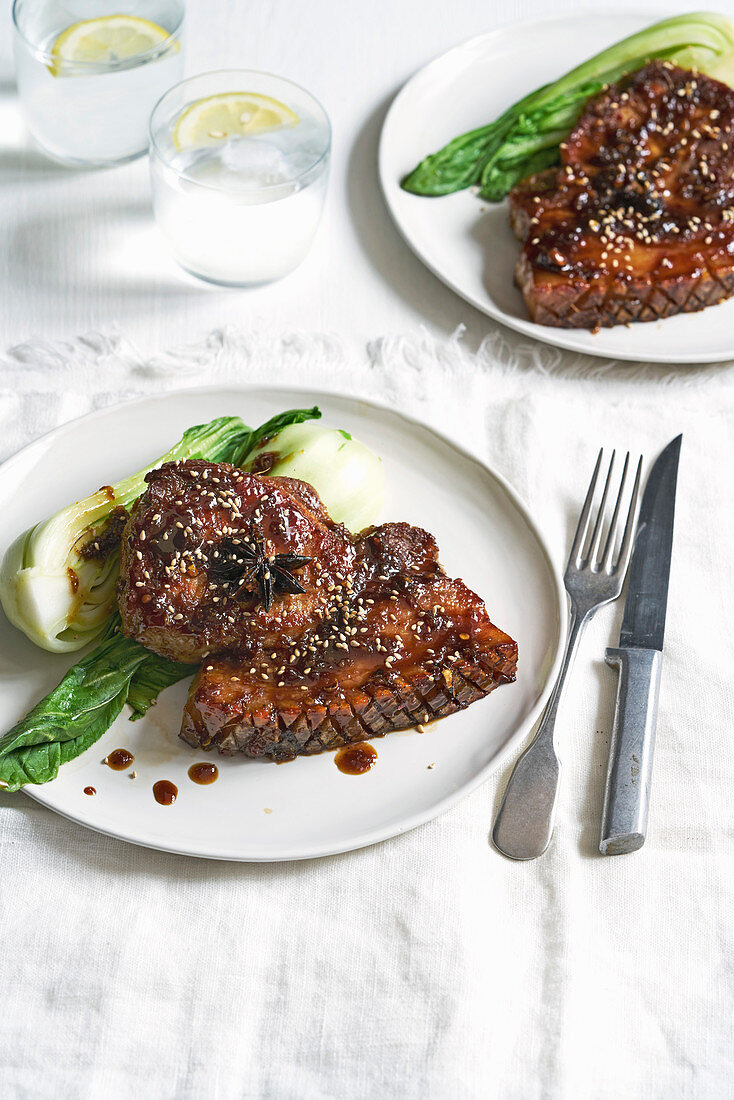 Sweet Soy Glazed Pork Chops