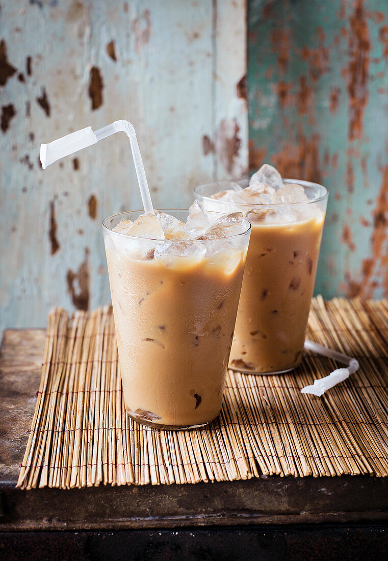 Vietnamese iced coffee martinis