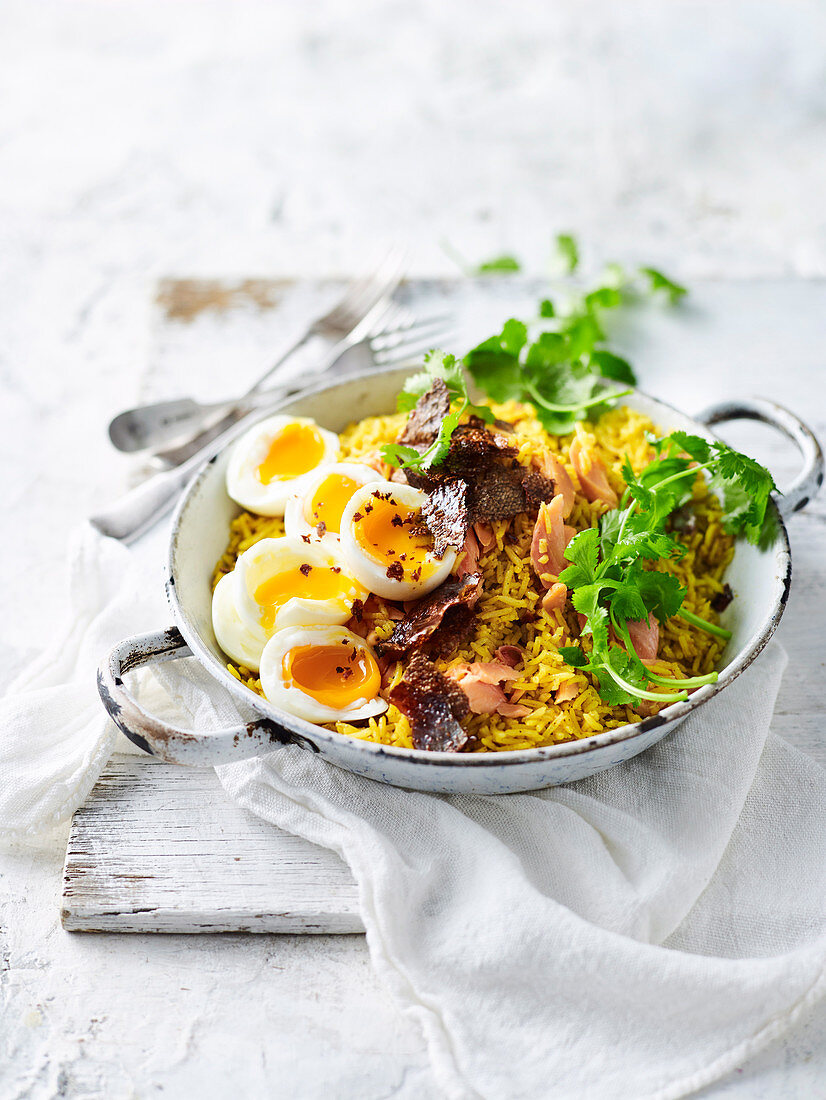 Smoked Trout and Coriander Kedgeree