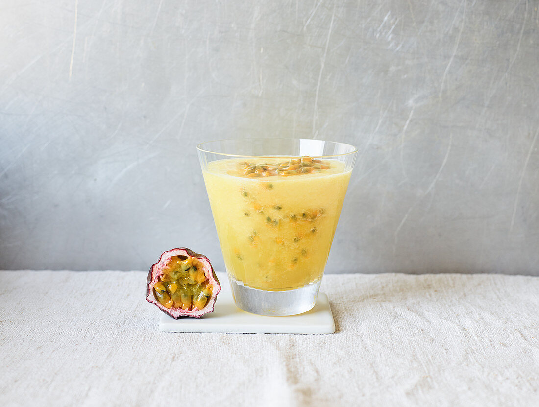 Pineapple and passion fruit juice