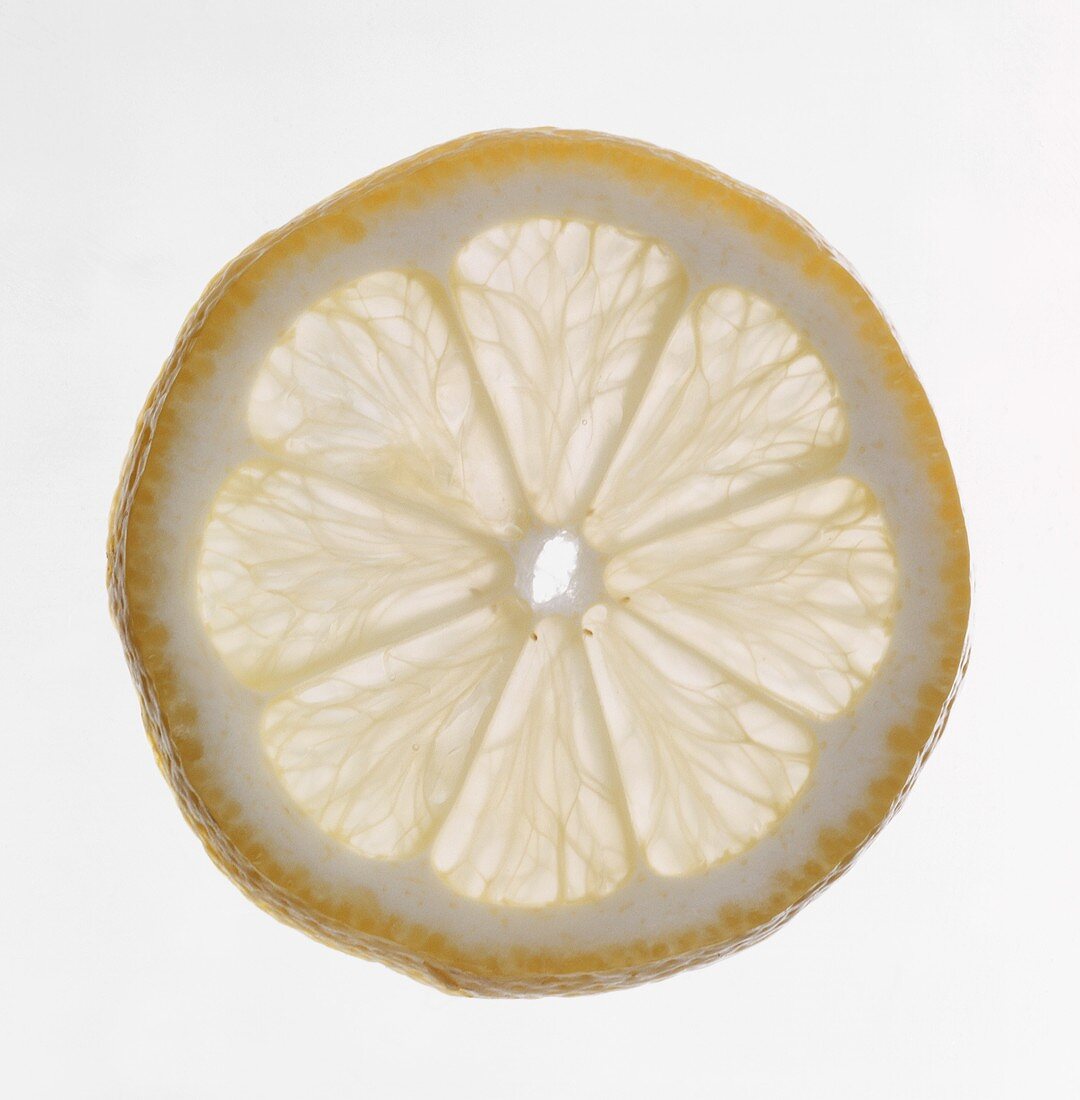 Eine Zitronenscheibe