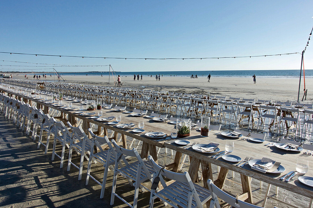 Table for 480 people, Shinju Matsuri Festival, Broome, Kimberley, Western Australia