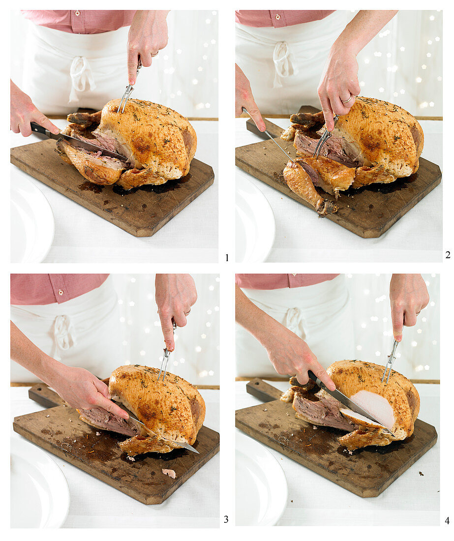 Carving a Roast Chicken
