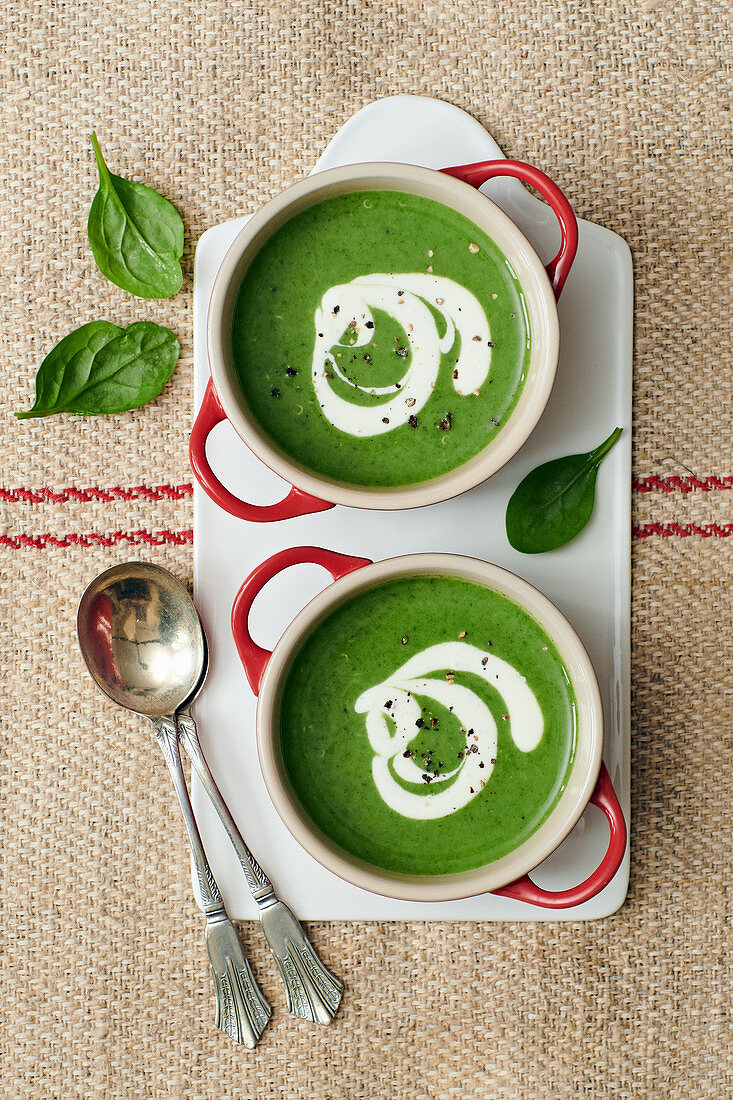 Spinach and Broccoli Soup