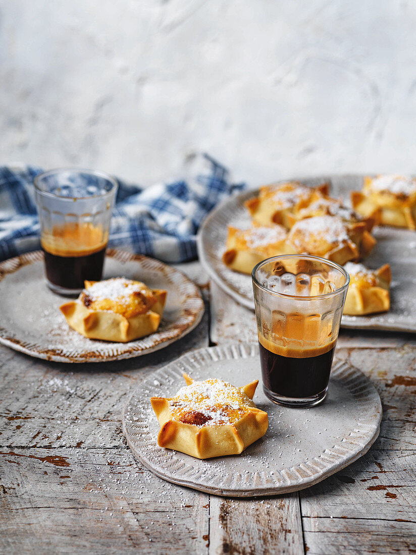 Casadinas (Sardinian ricotta and pecorino tarts)