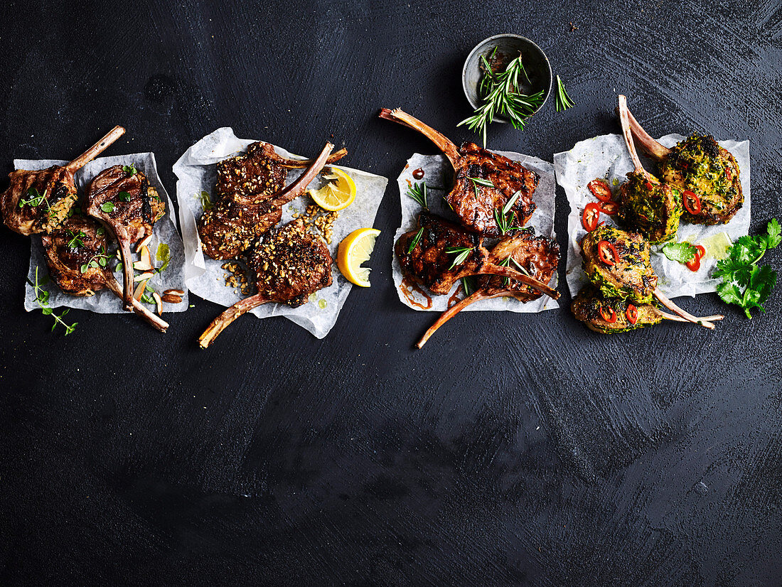 Four Ways with Lamb Cutlets
