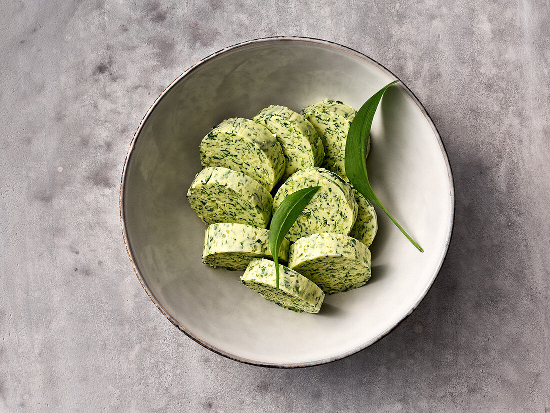 Wild garlic and ginger butter