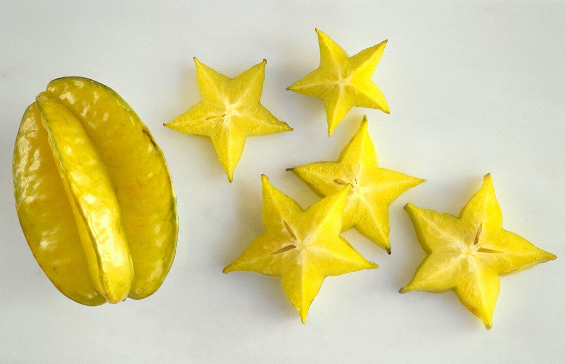 A Whole Carambola with Slices