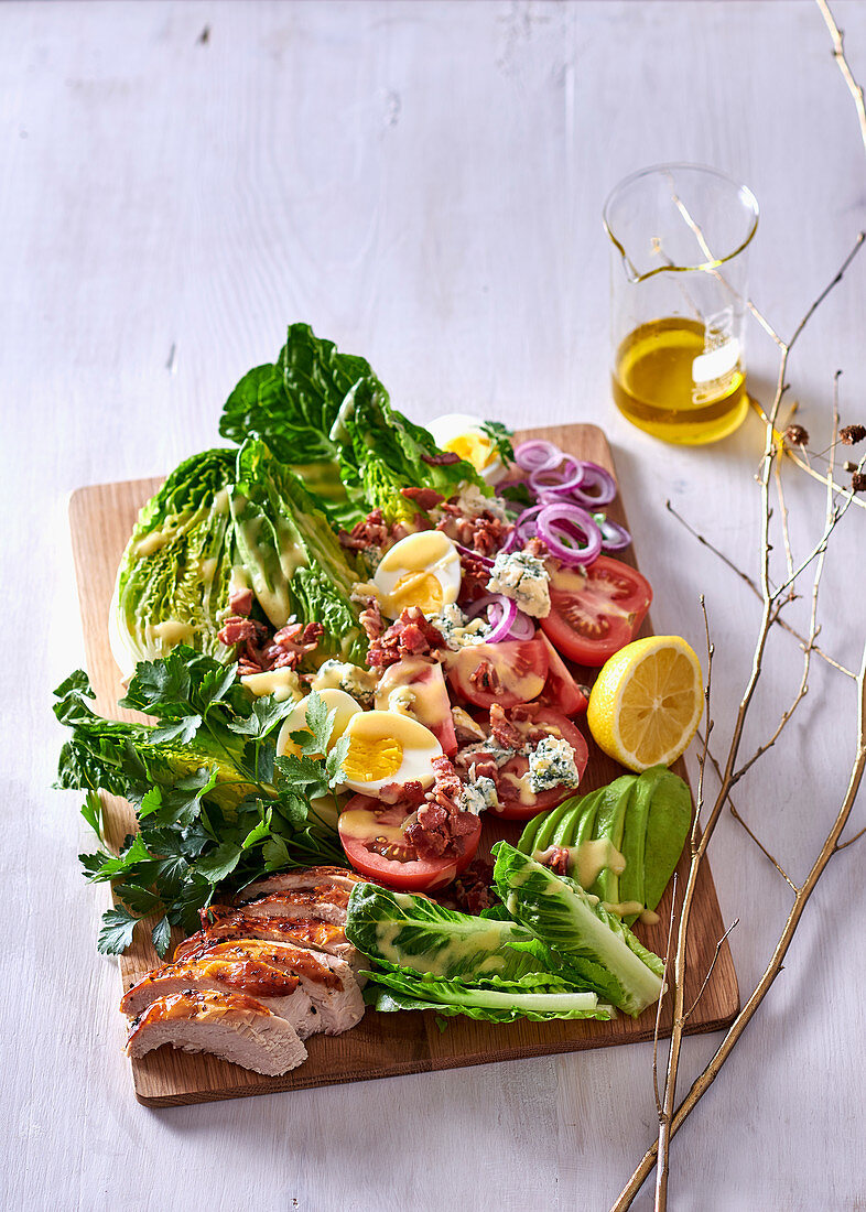 Cobb Salad mit Pute zu Weihnachten