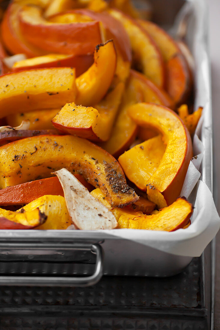 Gebackener Kürbis mit Bockshornkleesamen