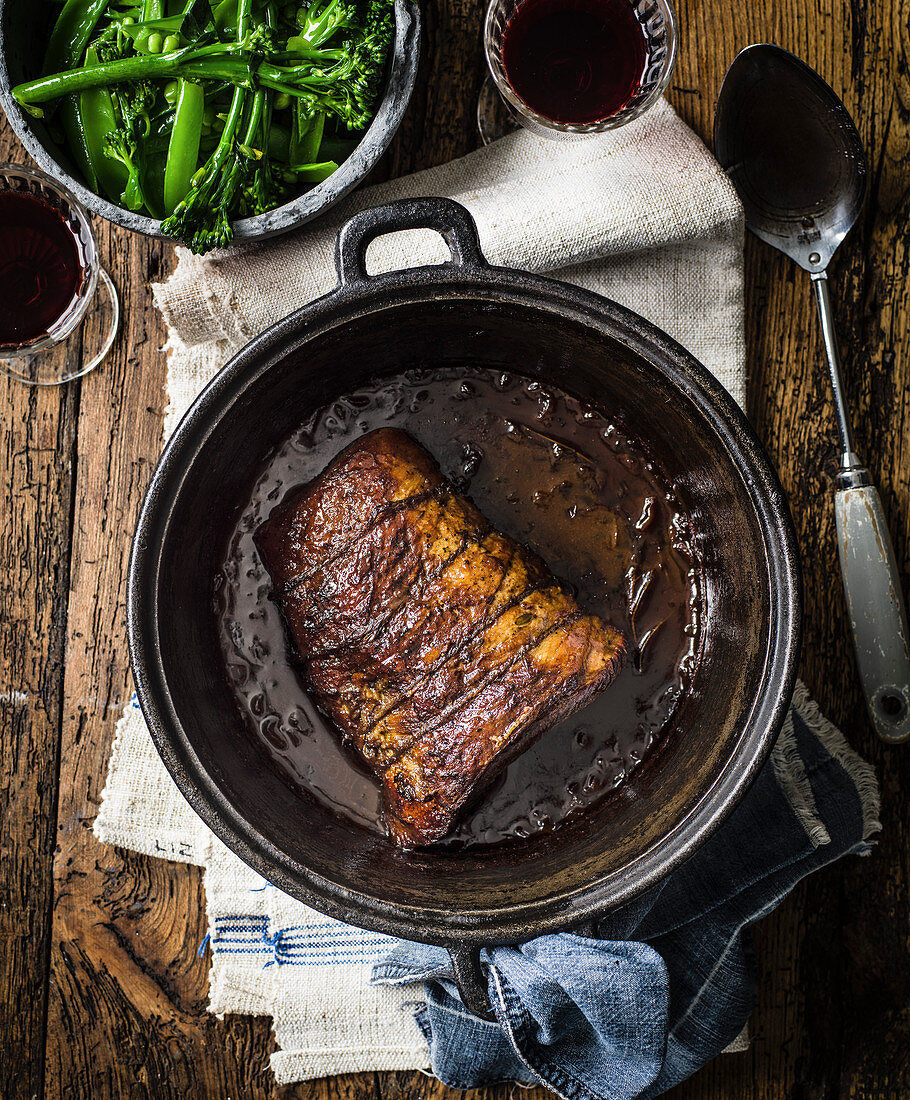 Pot Roast Brisket mit Gravy