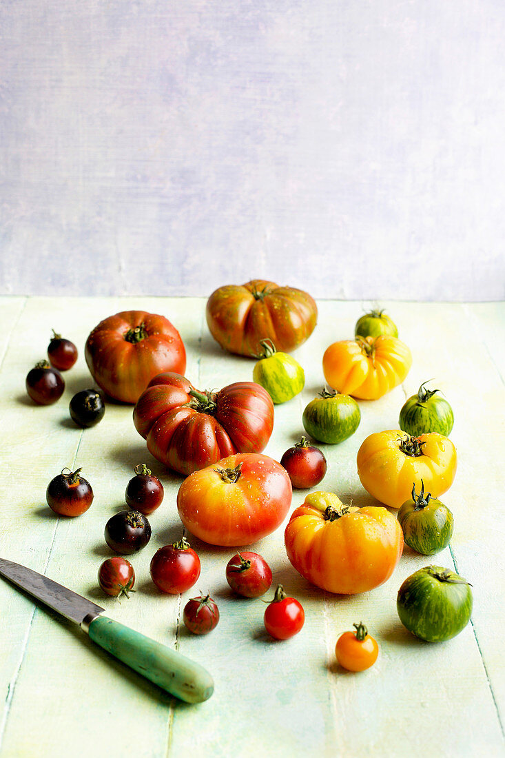 Verschiedene Heirloom-Tomaten