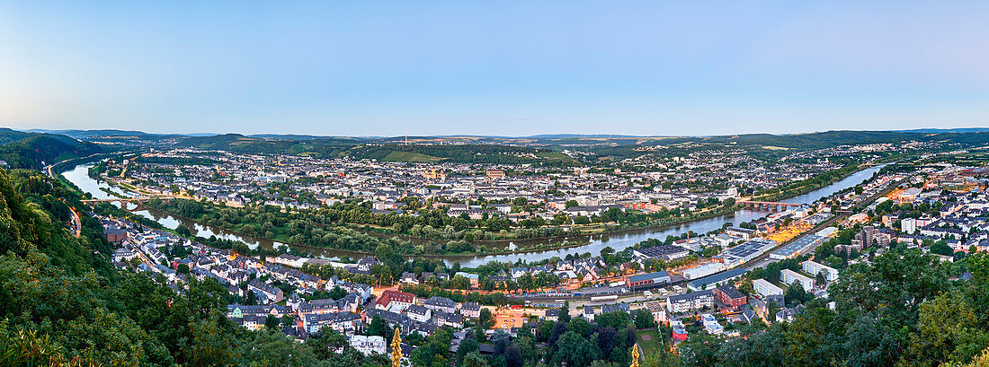 Panoramablick auf Trier, Rheinland-Pfalz, Deutschland