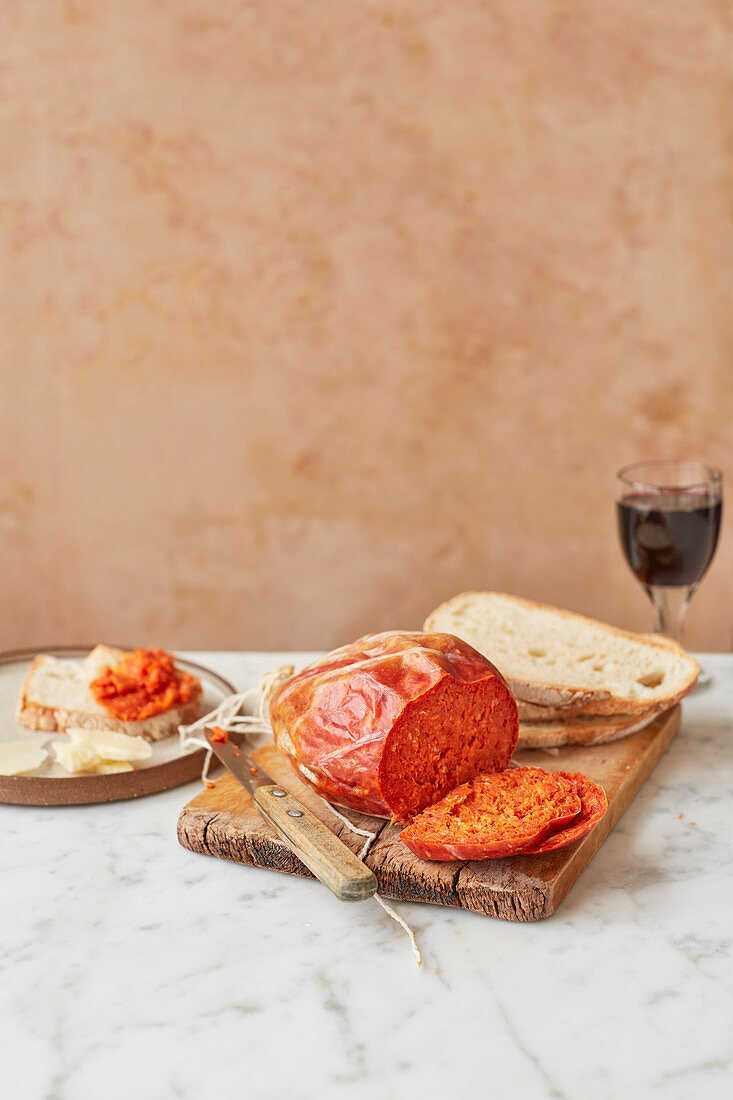Nduja (classic spicy sausage from scratch)