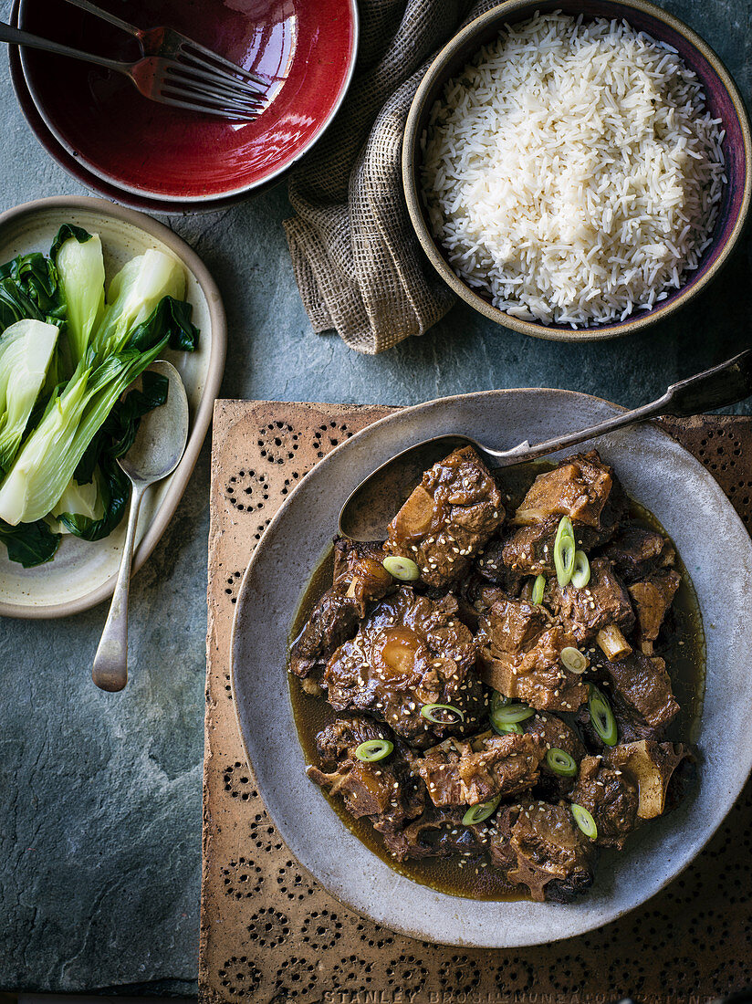 Oxtail with orange, szechuan peppercorns and star anise