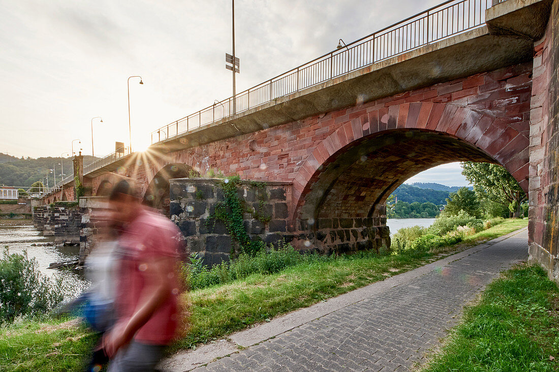 Die Römerbrücke, Trier, Rheinland-Pfalz, Deutschland
