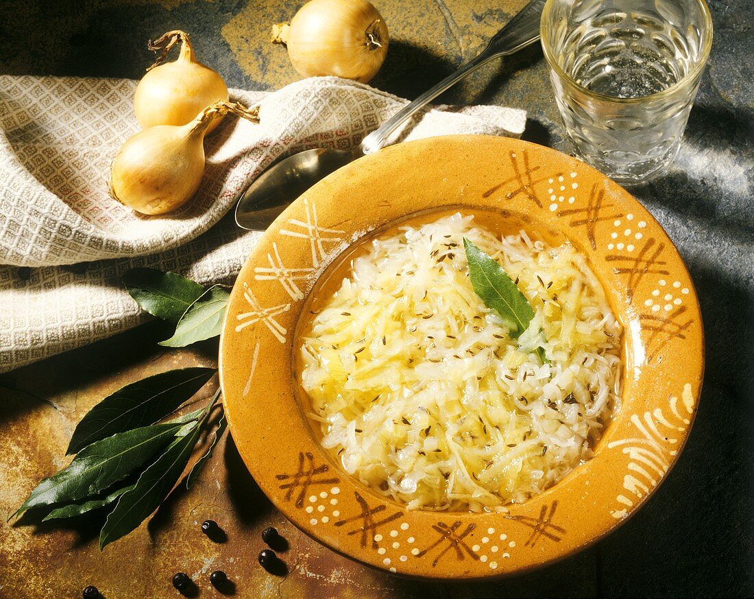 Cabbage soup with caraway