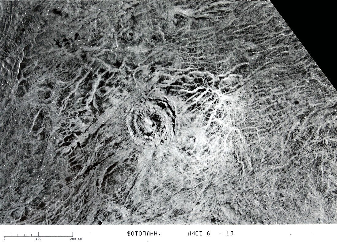 Venus, radar image