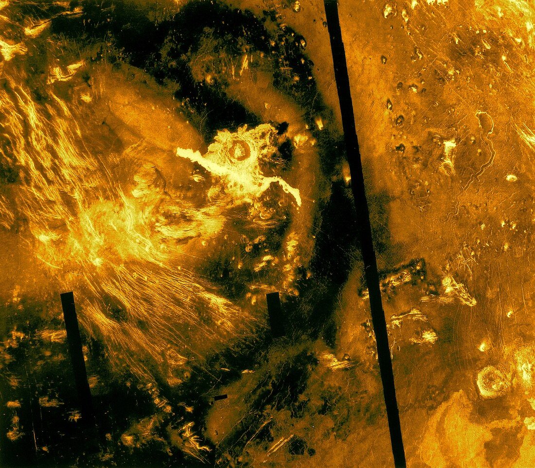 Lavinia region, Venus, radar image