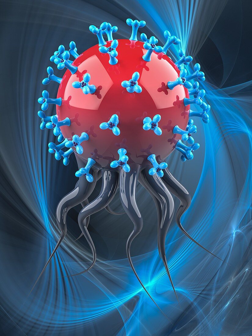 Coronavirus attack, conceptual illustration