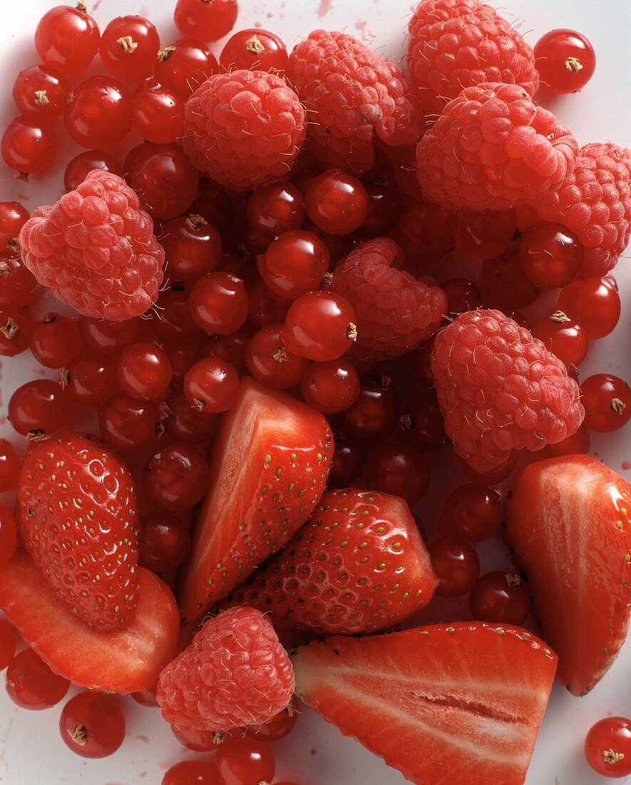 Strawberries Raspberries and Currants