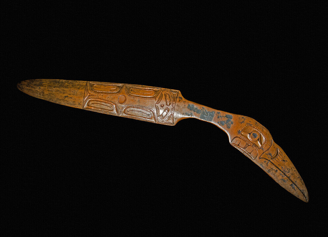 Wooden Knife, Tlingit Tribe