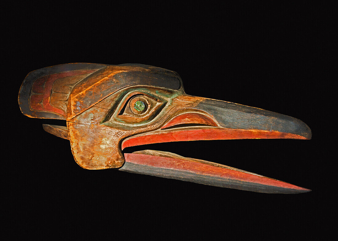 Raven Head Carving, Tlingit Tribe