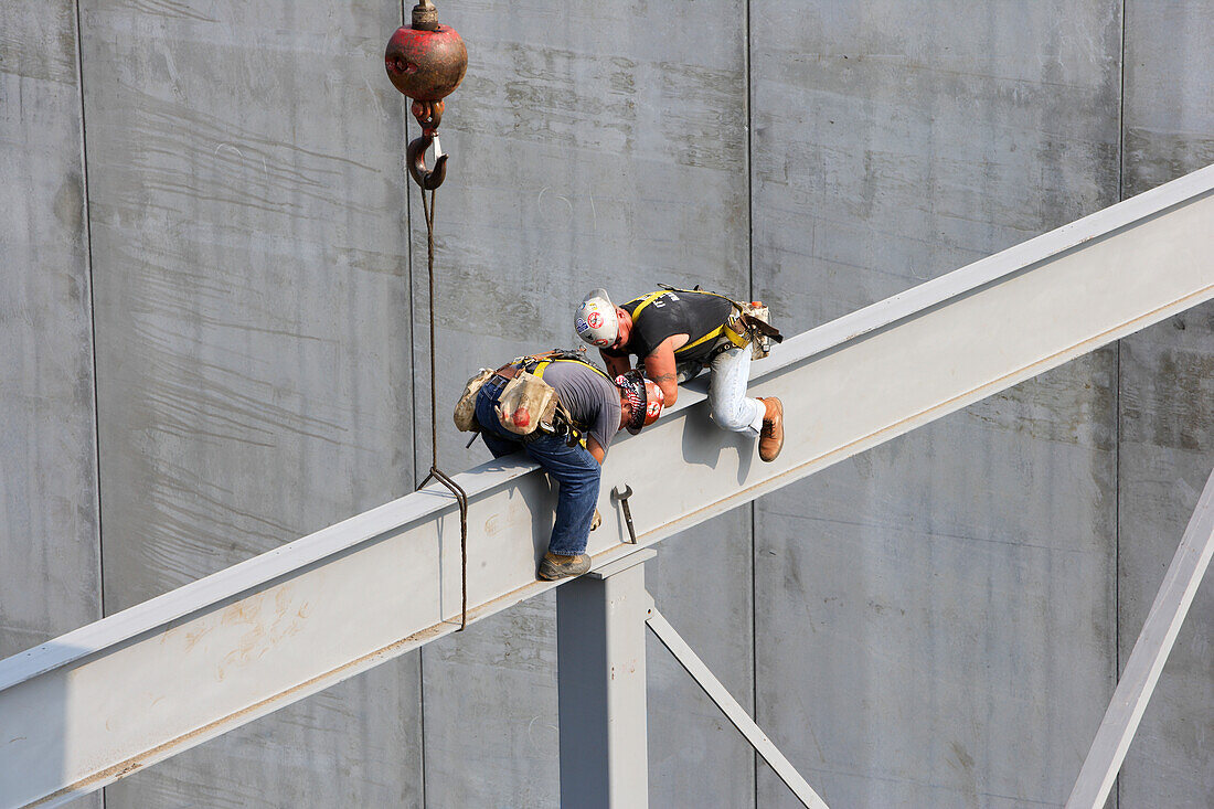 Steel Workers on I-Beam