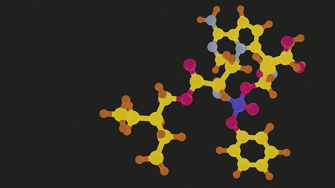Remdesivir Molecular Structure, Illustration