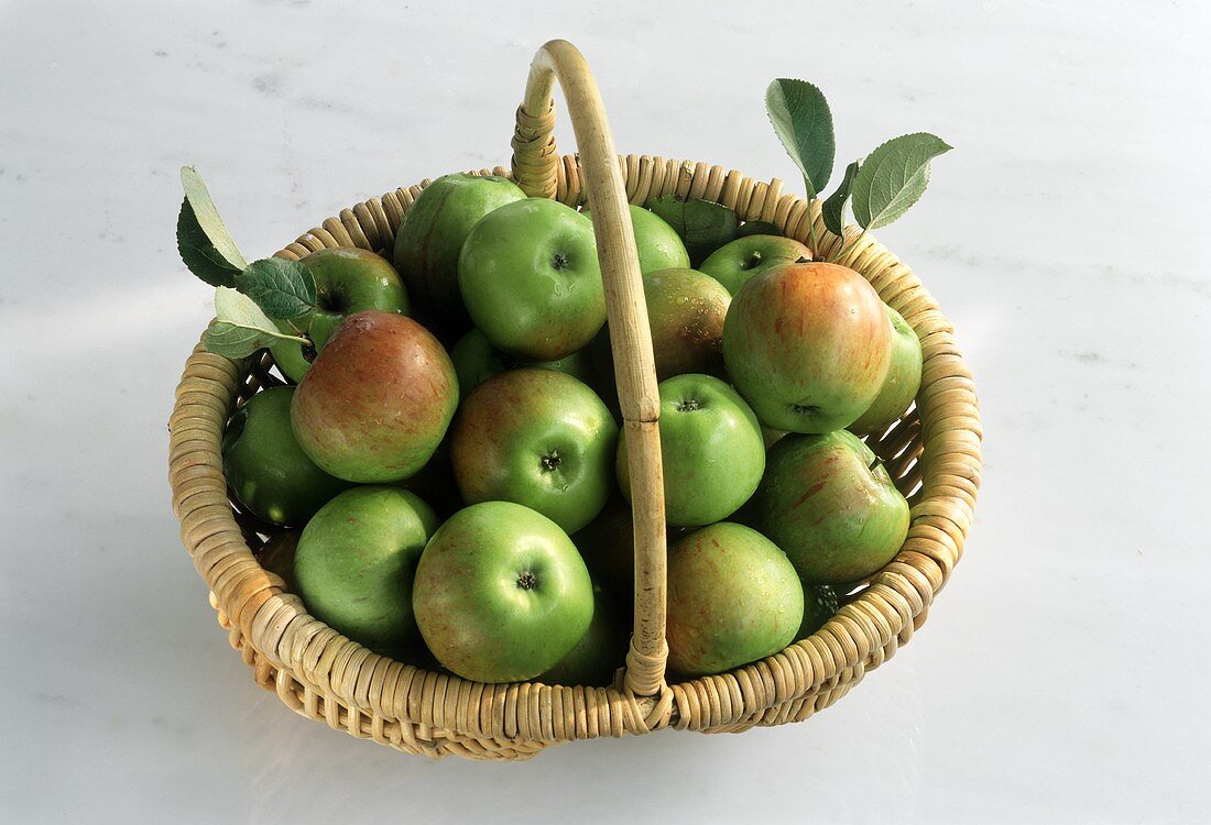 Apples in a Wicker Basket