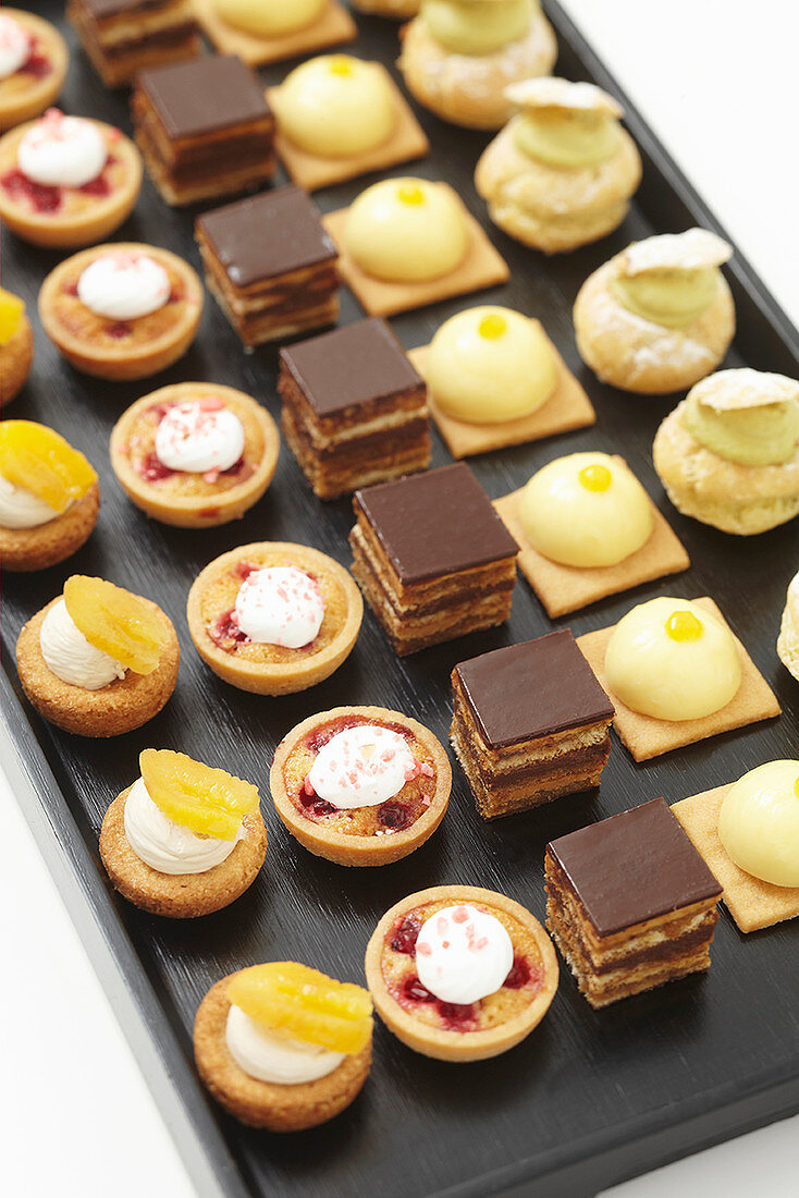 A selection of sweet canapés