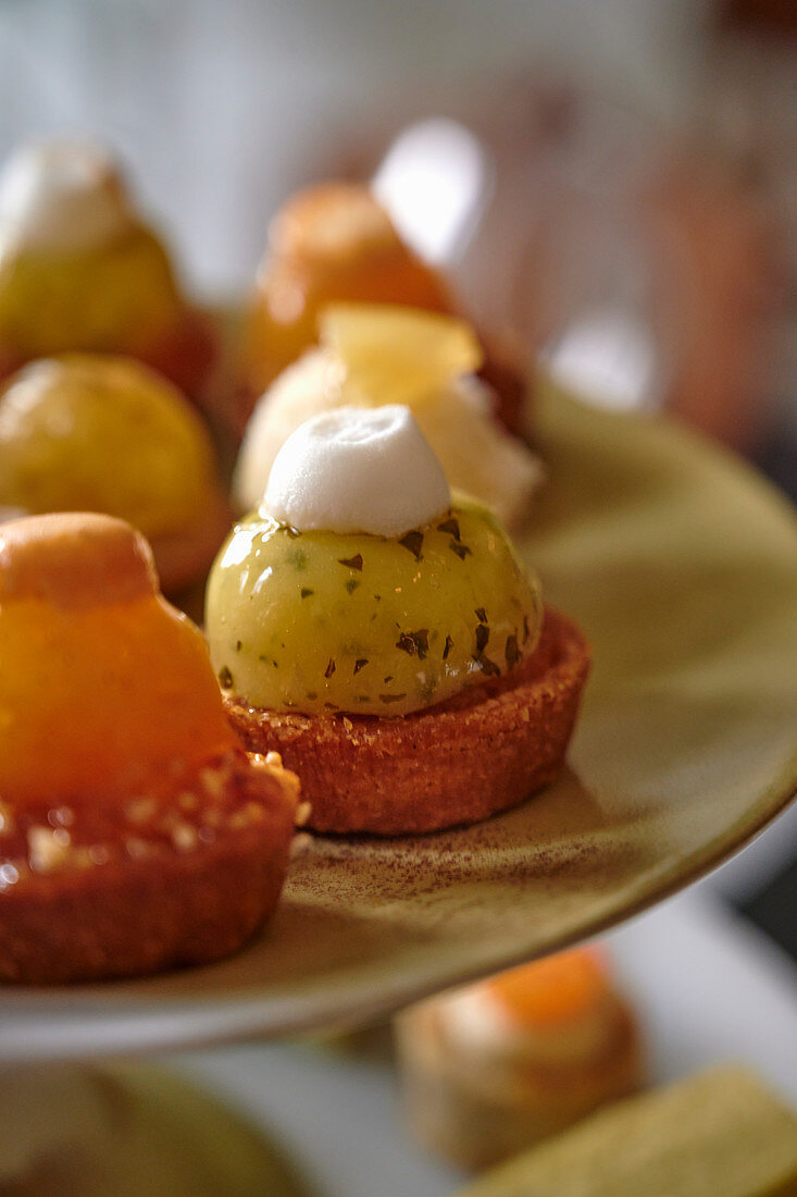 Amuse Bouche auf Etagere (Nahaufnahme)