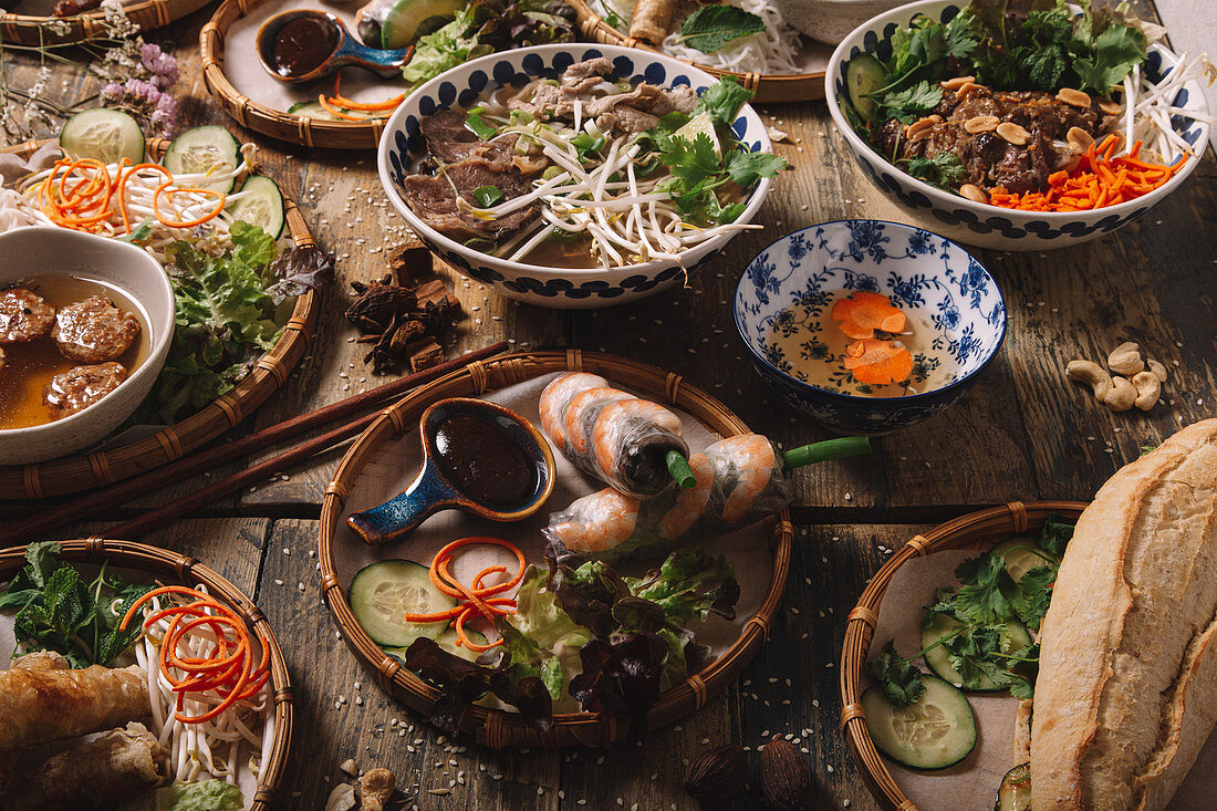 Verschiedene Gerichte aus Vietnam
