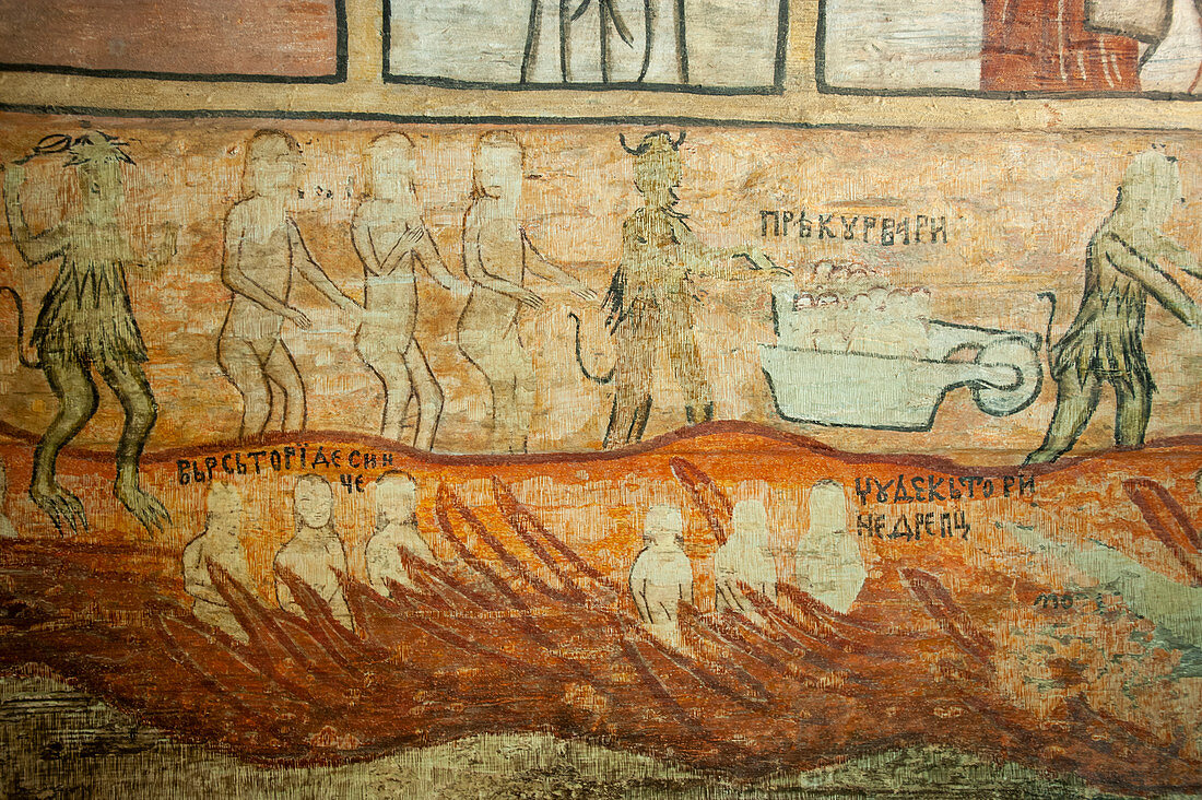 Hell, 18th century fresco