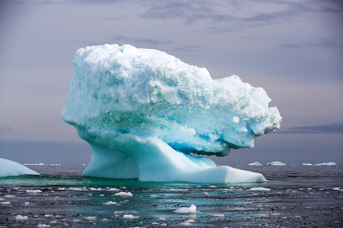 Icebergs off Detaille Island, Graham Land, Antarctica