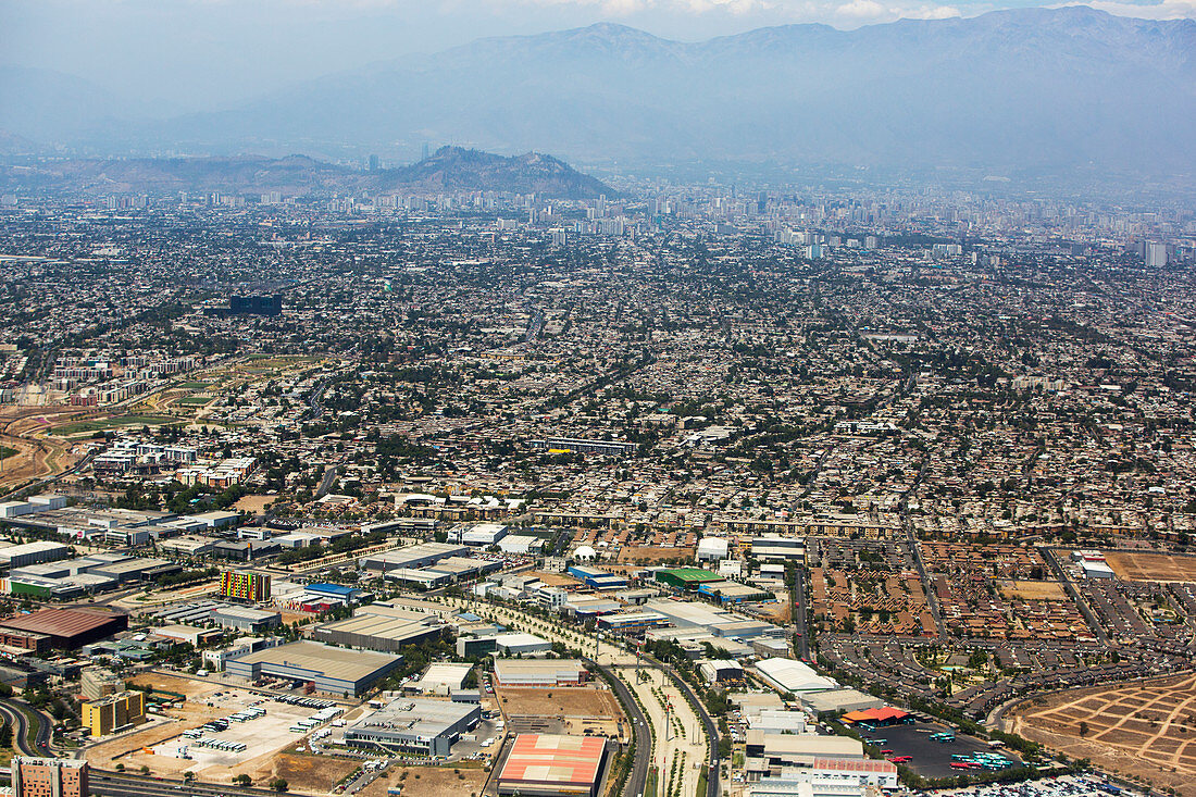 Santiago, Chile, aerial photograph