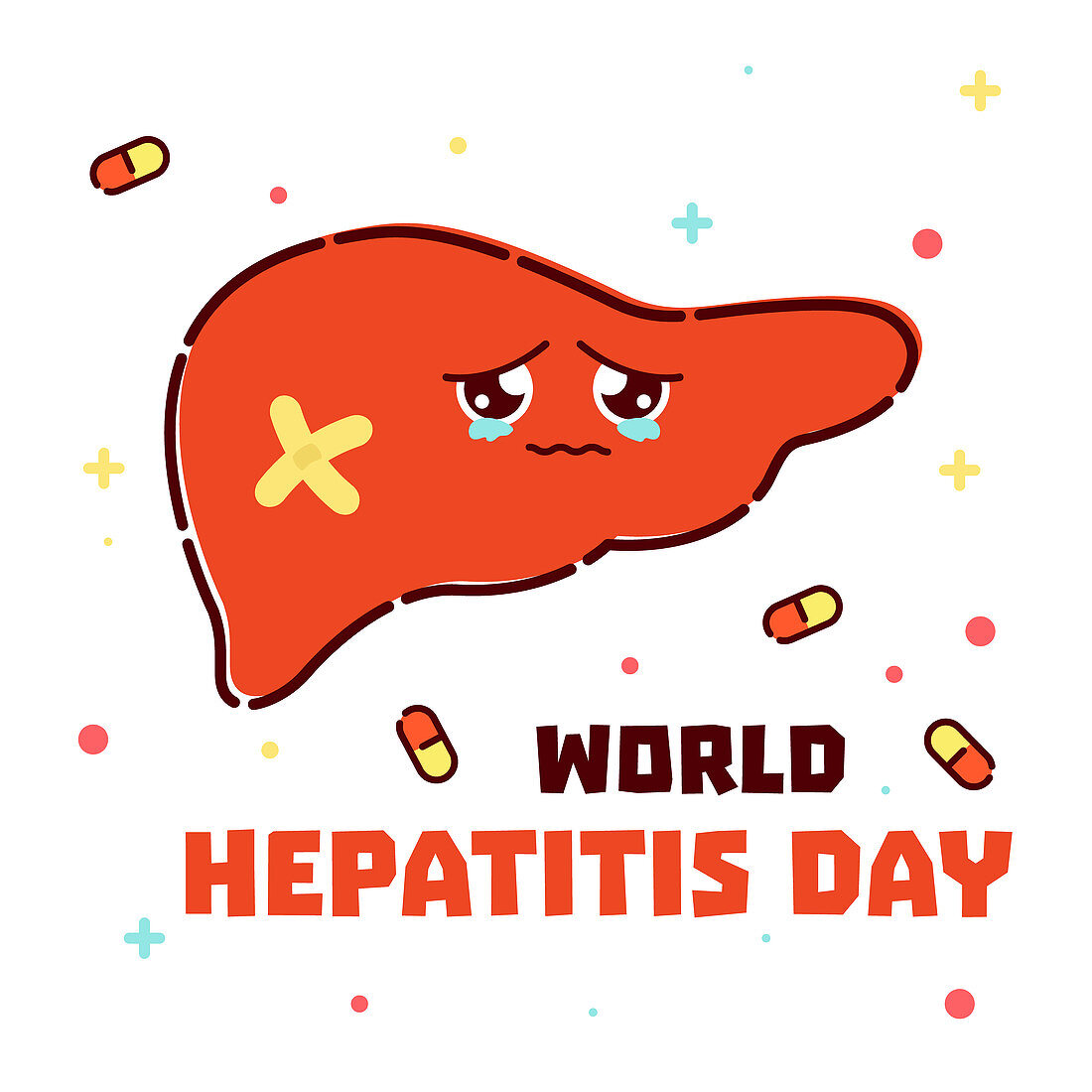 Hepatitis, conceptual illustration