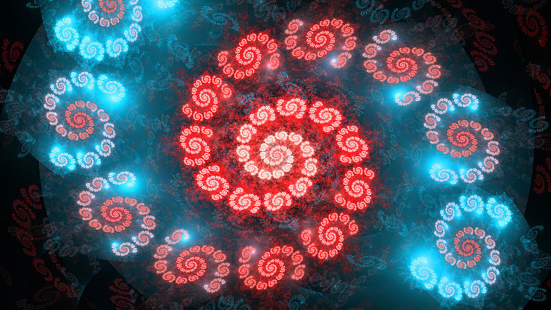 Spiral fractal, illustration