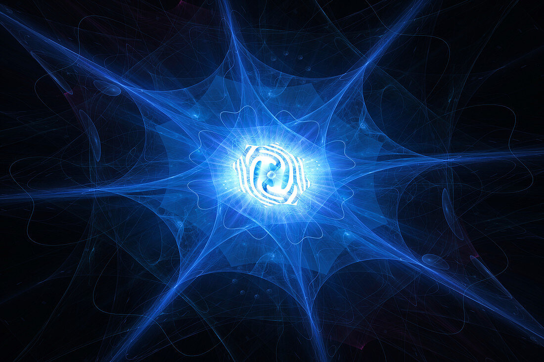Quantum computer, conceptual illustration