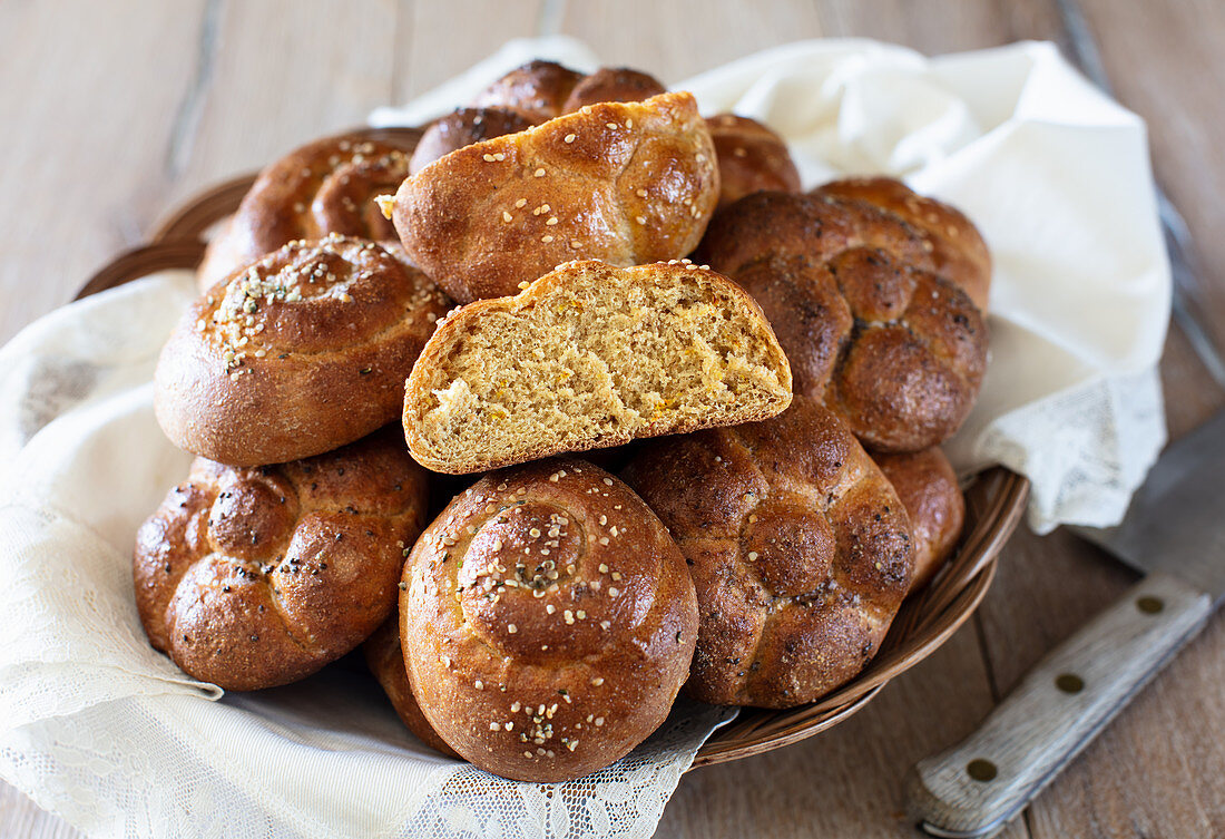 Honigbrötchen mit Safran