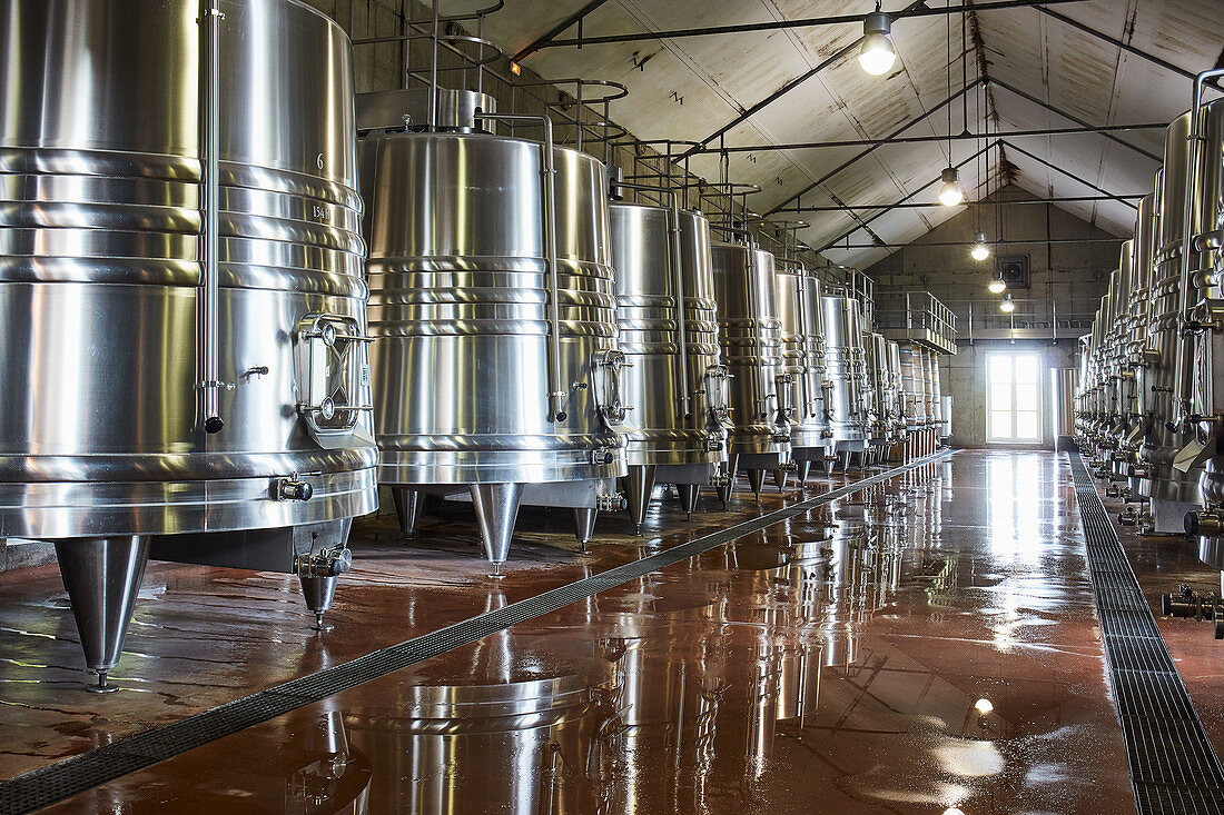 Steel tanks, Cap Faugeres, Bordeaux, France