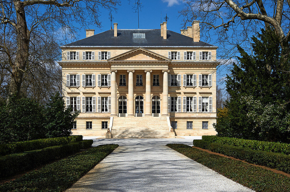 Gebäude, Château Margaux, Medoc, Bordeaux, Frankreich
