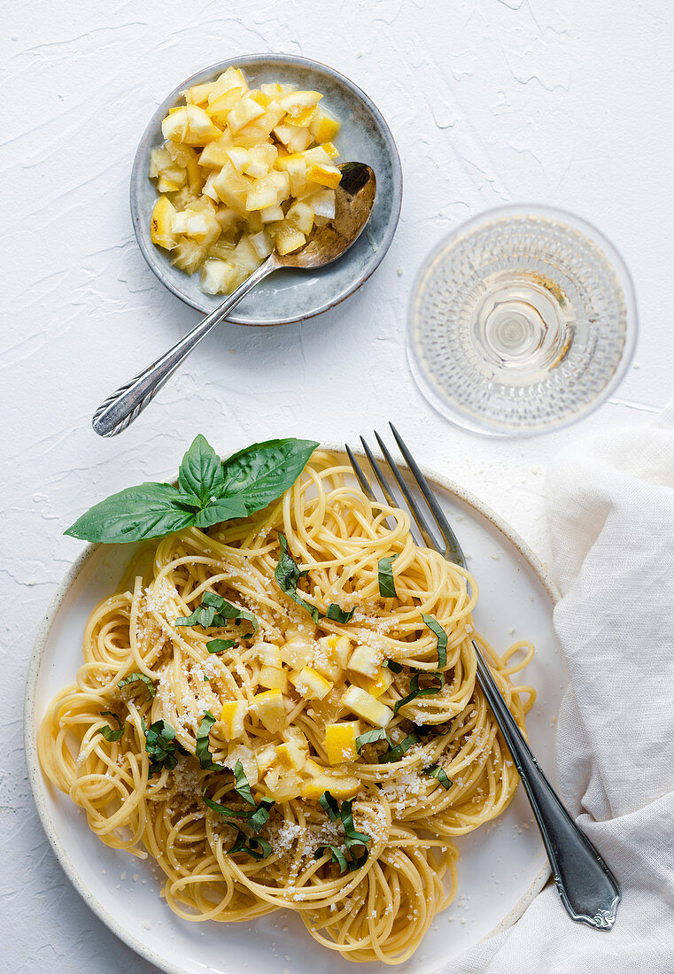 Pasta with preserved lemons